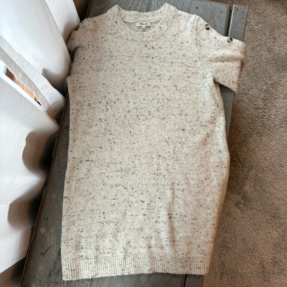 Madewell donegal button sleeve sweater dress | size large - Picture 5 of 8